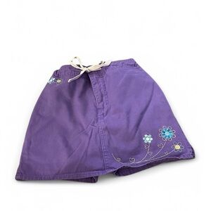 Lee Kids Purple Skirt with Floral Embroidery